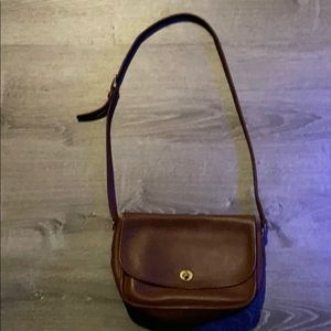 Vintage leather Coach purse. Cognac color.